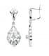 Boucles d'oreilles Alhambra Or blanc 18k Diamantées