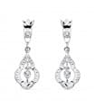 Boucles d'oreilles Princesse Suleika Or blanc 18k Diamantées