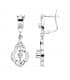 Boucles d'oreilles Princesse Suleika Or blanc 18k Diamantées