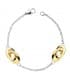 Pulsera de mujer oro bicolor 18k Alianzas ideal para el día a día