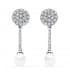 Boucles d'oreilles mariée Mary Tudor Or Blanc 18K Perle