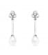Boucles d'oreilles mariée Marquise de Pembroke Or Blanc 18K Perle