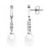 Pendientes de novia Condesa de Huntingdon Oro Blanco 18K Perla
