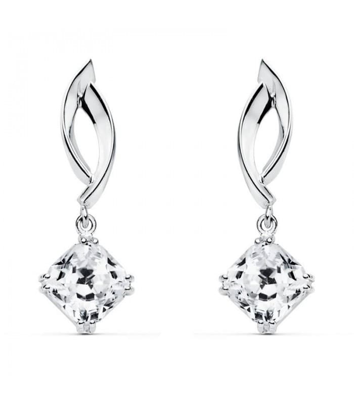 Pendientes de novia Lady Joan Benfort Oro Blanco 18 Kilates Punto de luz