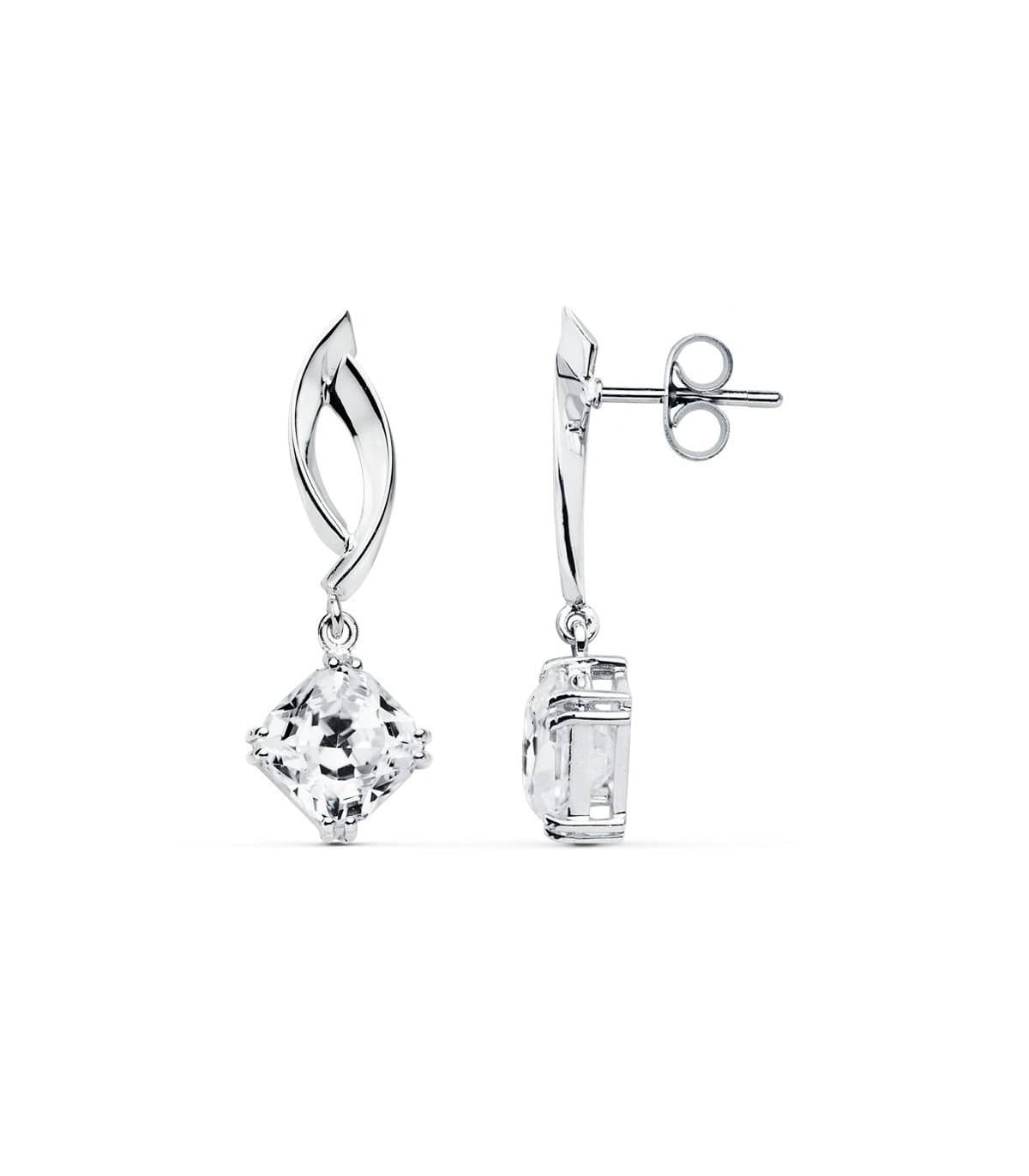 Boucles d'oreilles mariage Lady Joan Benfort Or Blanc 18K