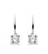 Pendientes de novia Leonor de Sicilia Oro Blanco 18K