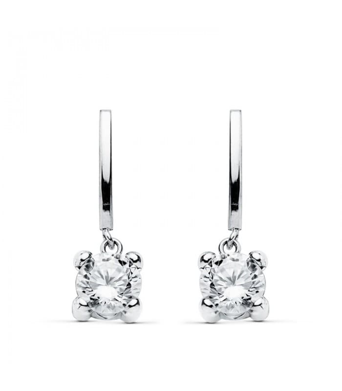 Pendientes de novia Leonor de Sicilia Oro Blanco 18K