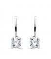 Boucles d'oreilles mariage Leonor de Sicile Or Blanc 18K Catalan