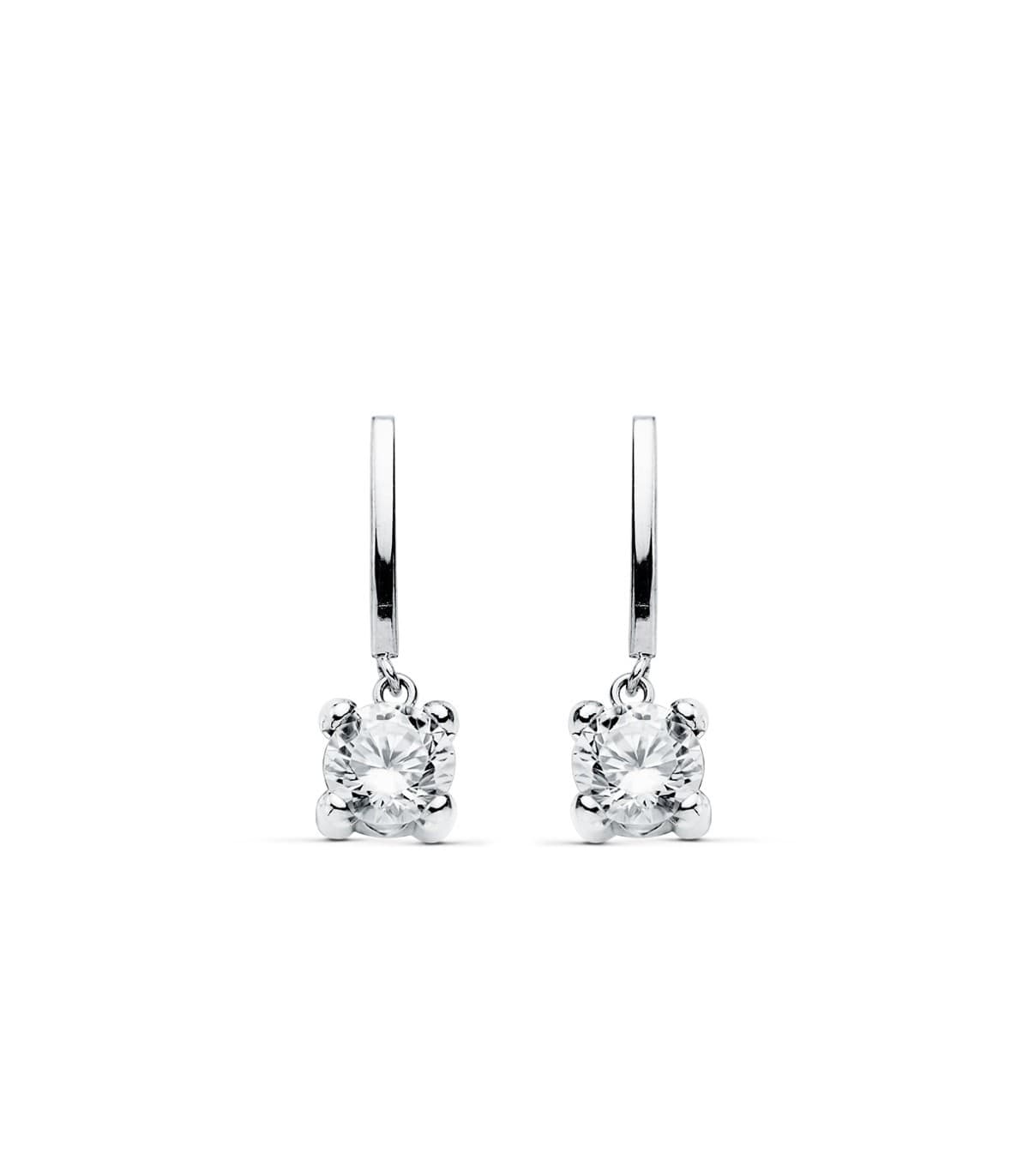 Pendientes de novia Leonor de Sicilia Oro Blanco 18K