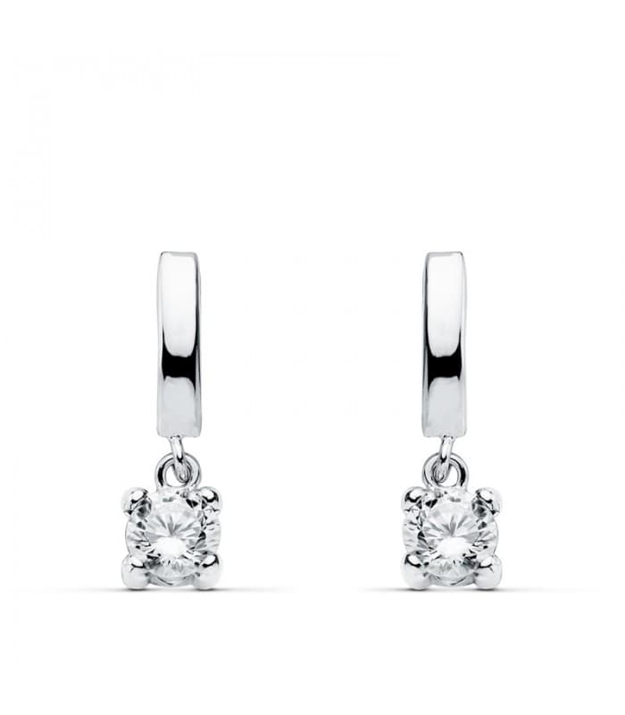 Boucles d'oreilles mariage Leonor de Sicile Or Blanc 18K