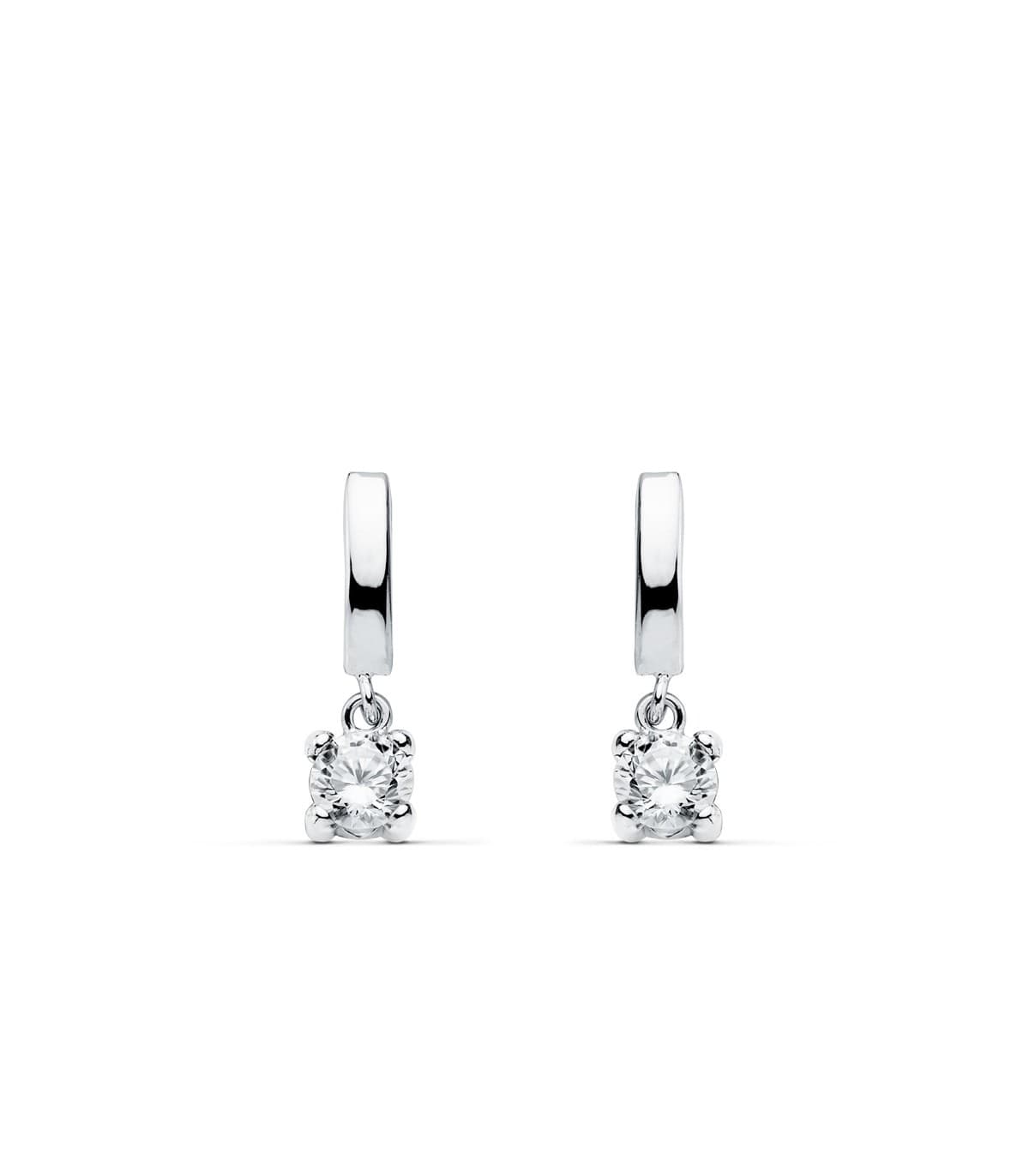 Boucles d'oreilles mariage Leonor de Sicile Or Blanc 18K