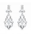 Pendientes de novia Jazmine Oro blanco 18k Lapidados