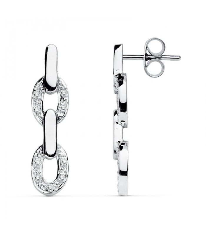 Boucles d'oreilles mariage Lady Tara Or blanc 18k