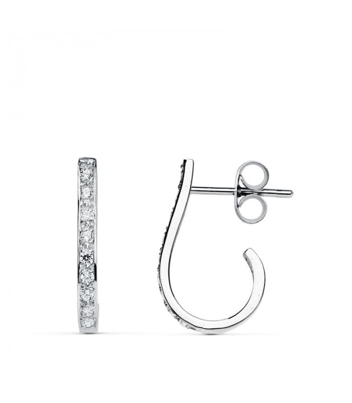 Boucles d'oreilles mariage Lady Kelly Or blanc 18k