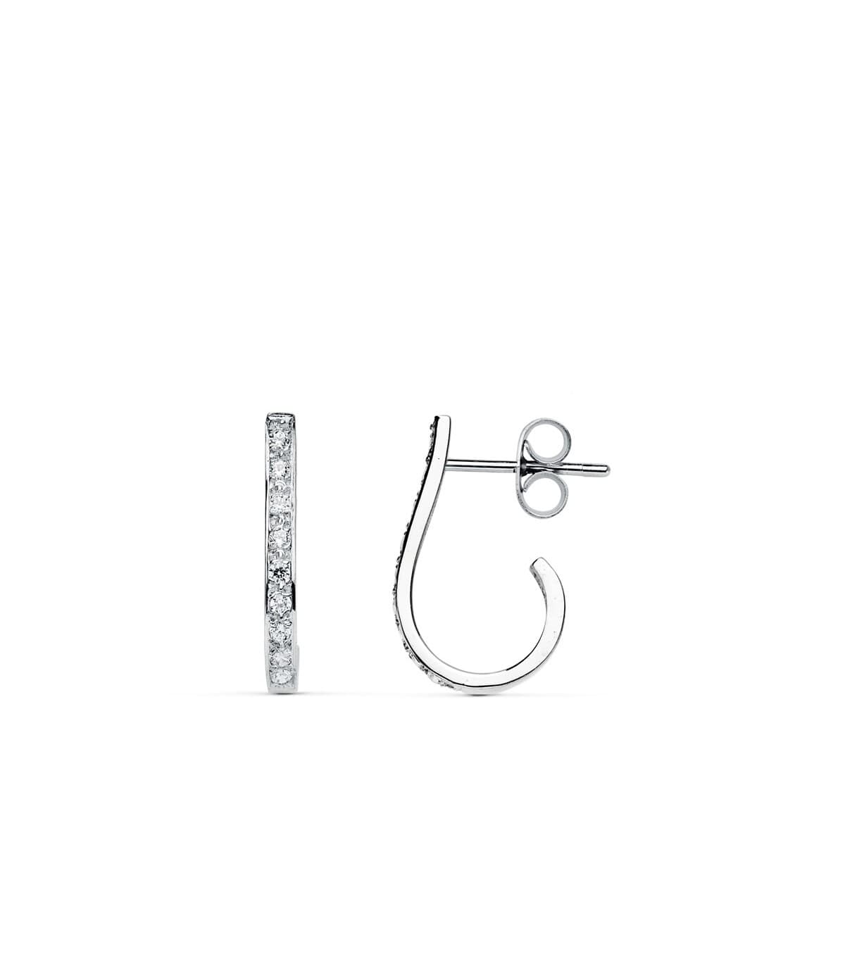 Boucles d'oreilles mariage Lady Kelly Or blanc 18k