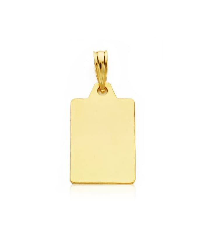 Medalla  ángel y reloj rectangular oro 18ktes