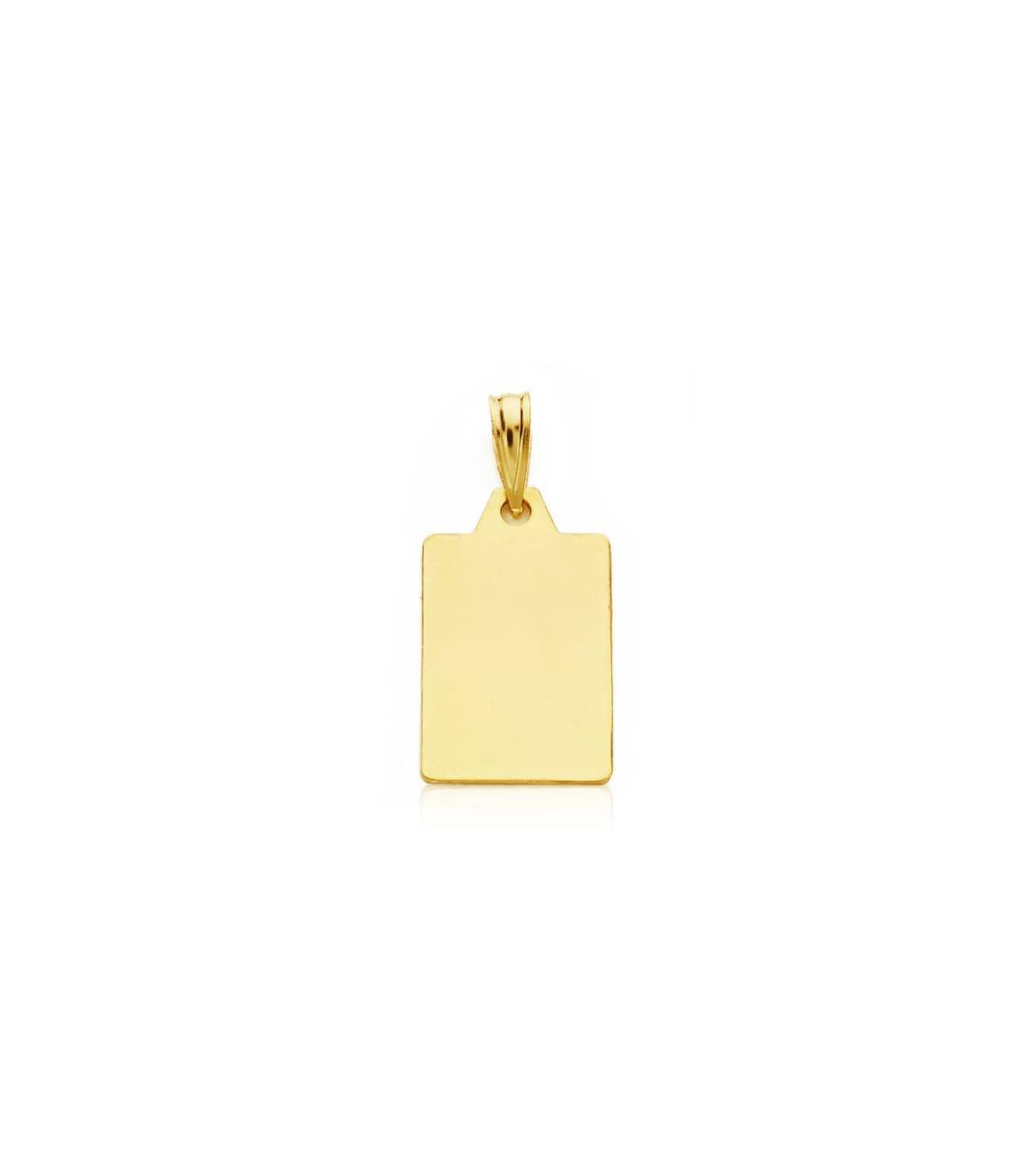Medalla  ángel y reloj rectangular oro 18ktes