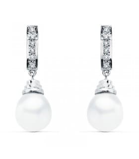 Pendientes de novia Lady Denisse Oro Blanco 18K Perla cultivada