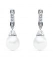 Boucles d'oreilles mariée Lady Denisse Or Blanc 18K Perle de culture