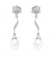Orecchini da sposa Dame Heidi Perle coltivate Oro bianco 18kt