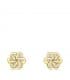 Pendientes niña Lourdes flor Oro 18k nácar