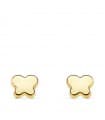 Pendientes bebé mariposas Oro amarillo 18k Lisos