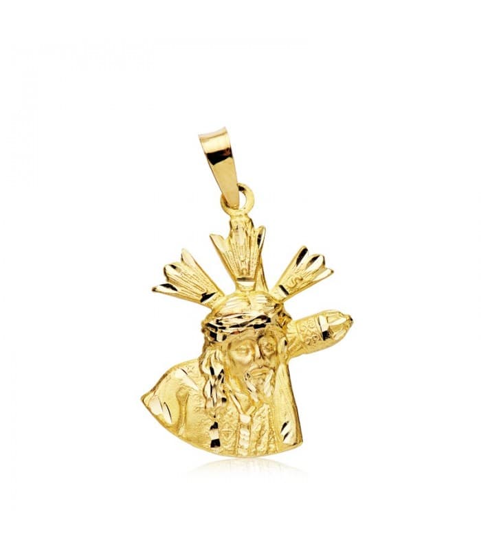 Christ du Grand Pouvoir Silhouette Or 18K 21mm Médaille Baptême