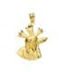 Christ du Grand Pouvoir Silhouette Or 18K 24mm