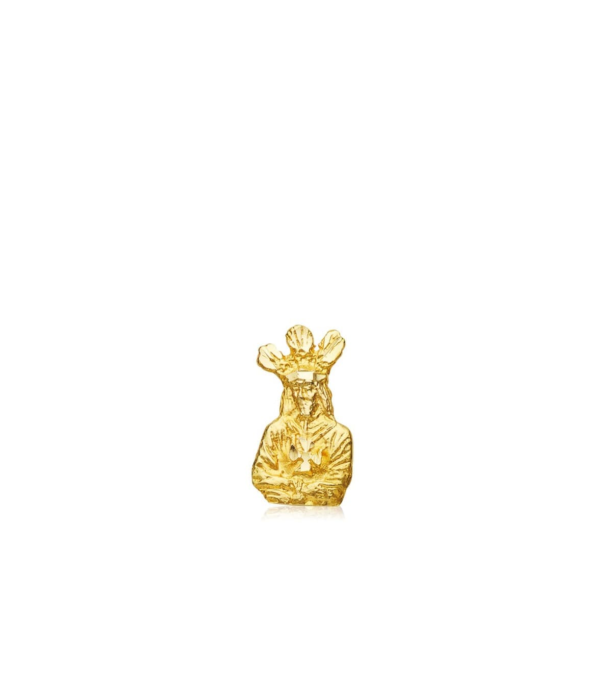 Medalla Silueta Nuestro Padre Jesús Cautivo Oro 18K 13mm