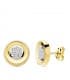 Pendientes mujer oro bicolor 18 kilates Mayte Círculo