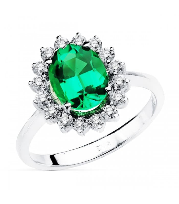 Anello Galadriel 18Kt Smeraldo 1,74 ct Diamanti