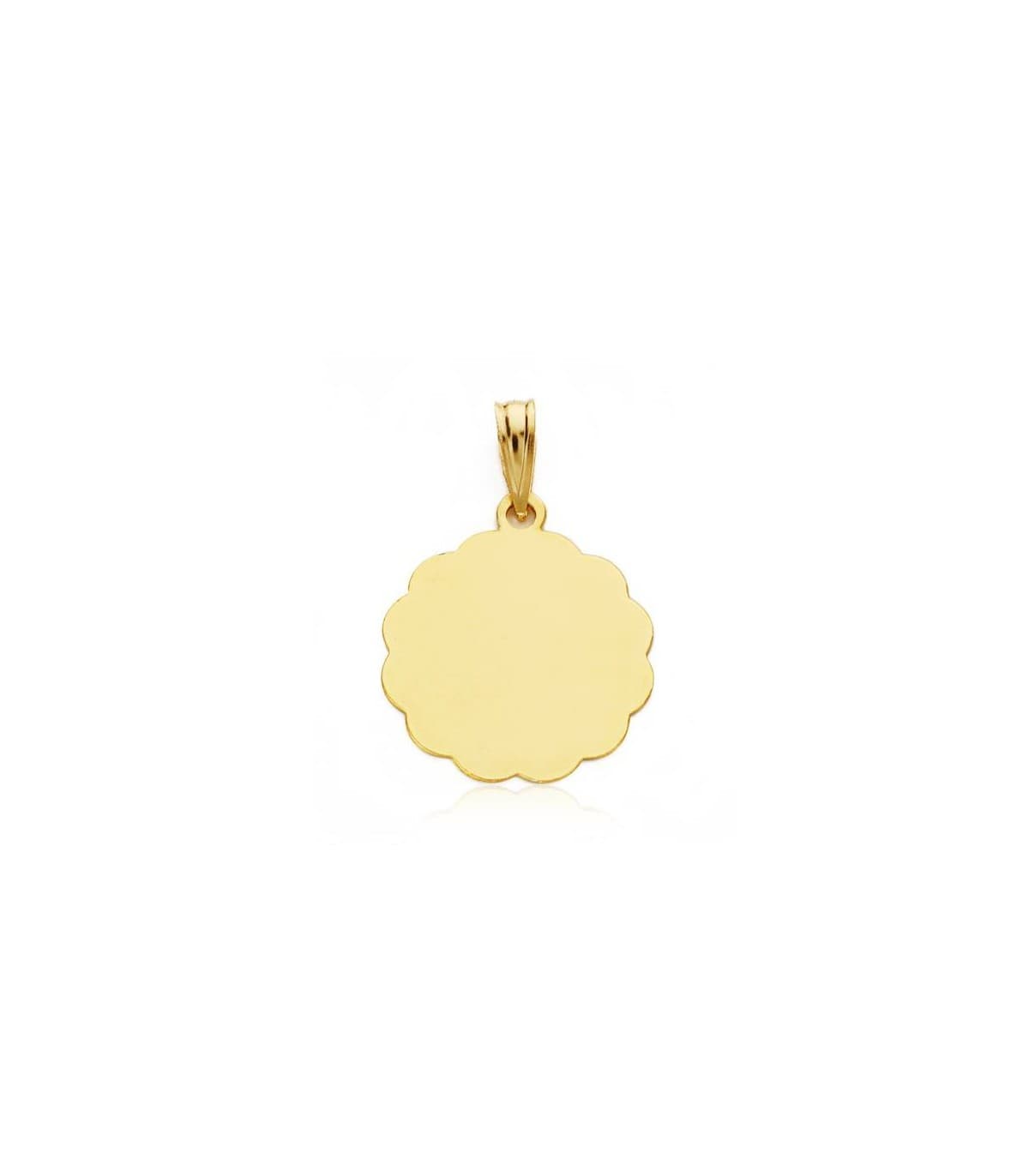 Medalla  niño y reloj hojas oro 18ktes