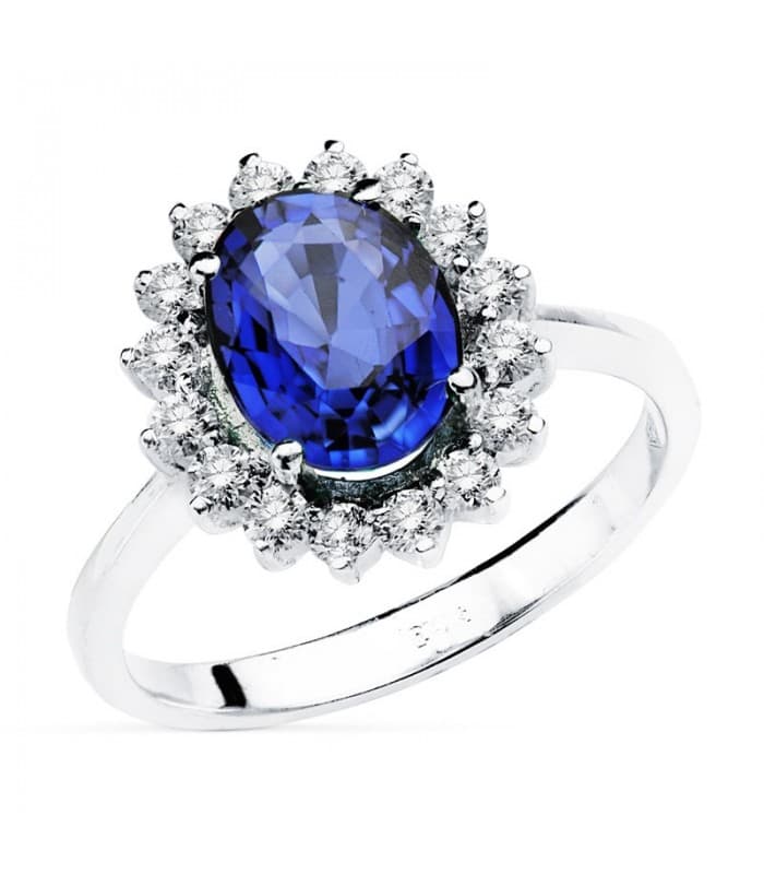Bague Galadriel 0.56 Ct. 18 K Saphir 2.47 Ct.