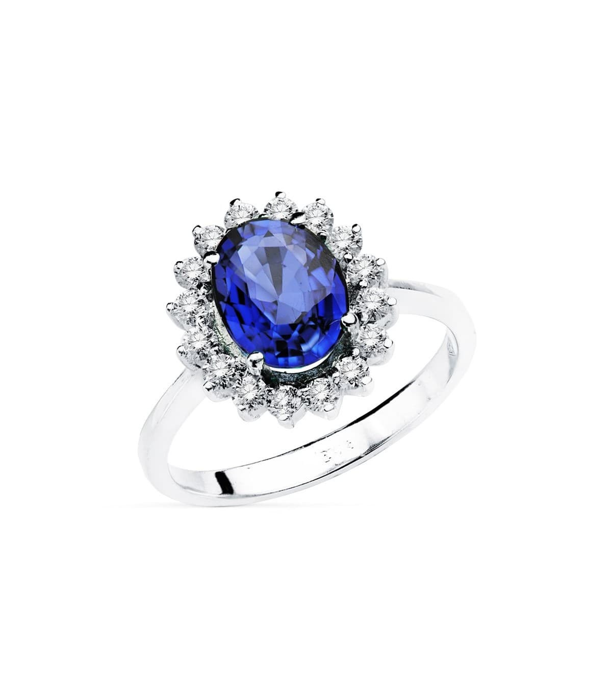 Bague Galadriel 0.56 Ct. 18 K Saphir 2.47 Ct.