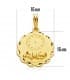 Medalla  niño y reloj hojas oro 18ktes
