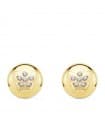 Boucles d'oreilles or jaune 18k Amaia Tulipe