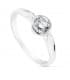 Anello con punto luce Cassandra 18 Kt, ideale da donna da proposta di matrimonio