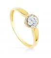 Solitario Casandra 18 Ktes Oro amarillo
