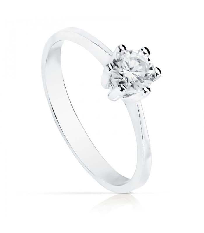 Verlobungsring Weißgold 750 & Zirkonia 19273-OB • Juwelier ALDA, Modell KIRA