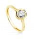 Solitario Mujer Oro amarillo 18k Belice anillo de pedida de boda