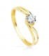Solitaire Femme Or Jaune Sabadini 18K