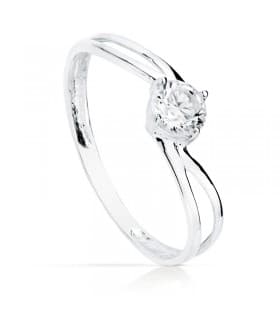 Solitaire blanc Sabadini 18 Carats