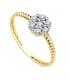 Sortija Mujer oro amarillo 18K  Janet Anillo rizado twister