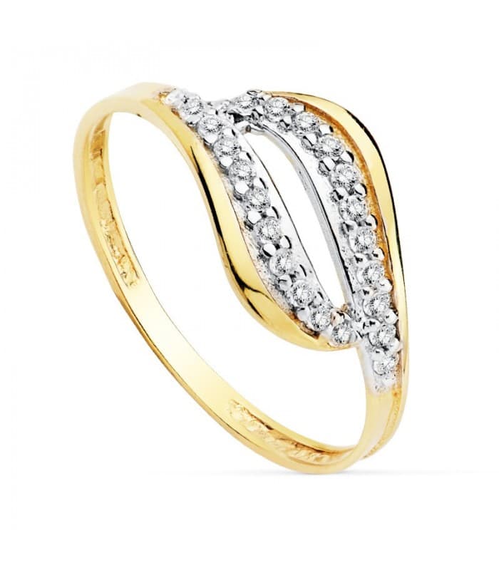 Sortija de Mujer Oro bicolor 18K Budapest