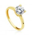 Solitario Victoria Oro Amarillo 18 Ktes