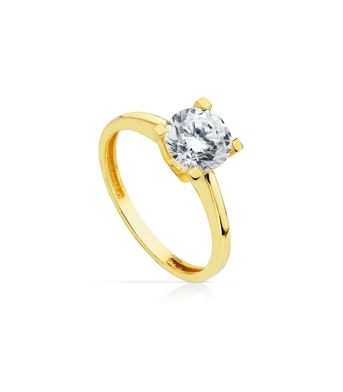 Anello di fidanzamento donna - Anello Solitario Victoria Oro giallo 18 Kt