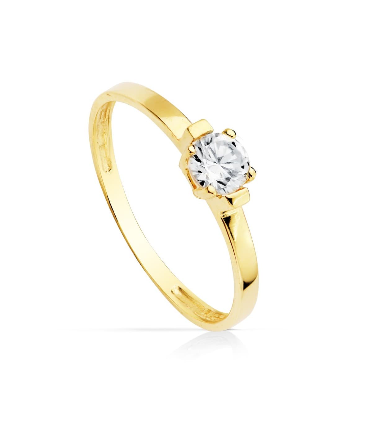 Solitario Mujer Oro amarillo 18k Neptuno Boda