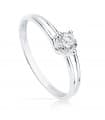 Solitario Mujer Oro blanco 18k Verona