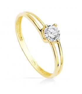 Solitario Mujer Oro amarillo 18k Verona anillo matrimonio compromiso