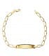 Gourmette enfant Communion Or 18k 17cm Maille Cheval